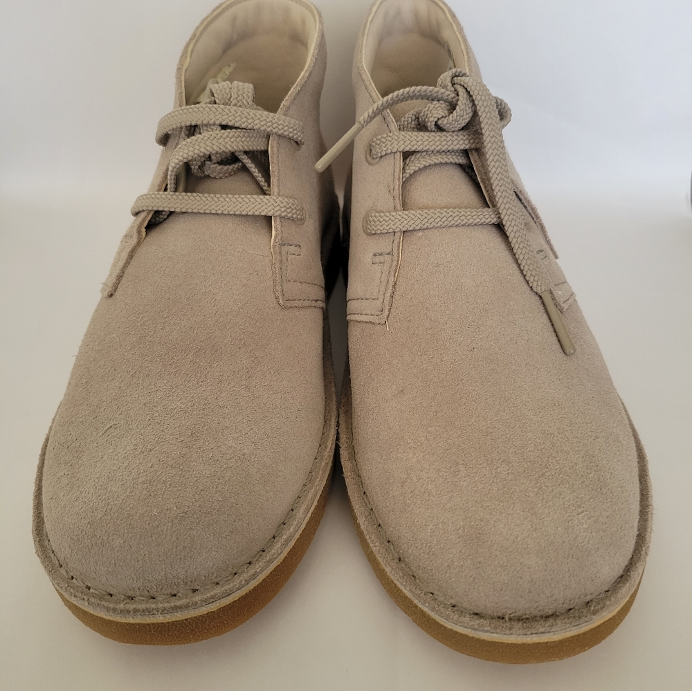 Clarks Originals Kids Beige Suede Wallabee Boots